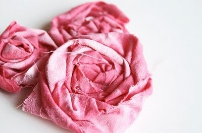 Роза из ткани МК / роза из ткани своими руками МК